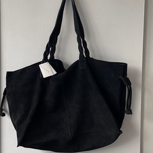 NEW Free People Suede Tote Shoulder Bag